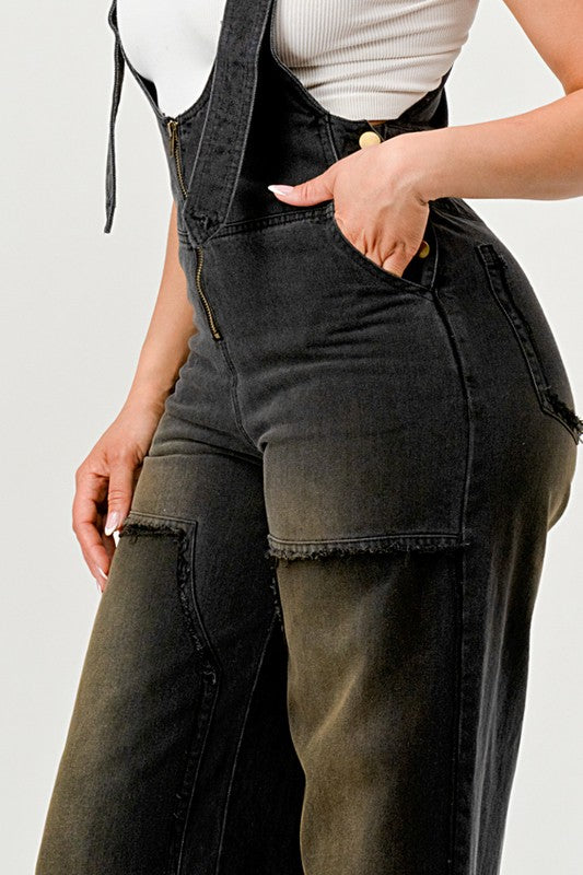Urban Noir Denim Overalls Black Jumpsuit - Body By J'ne