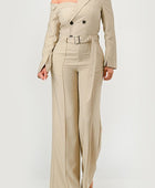 Savannah Elegance Trench Jumpsuit