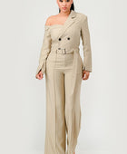 Savannah Elegance Trench Jumpsuit