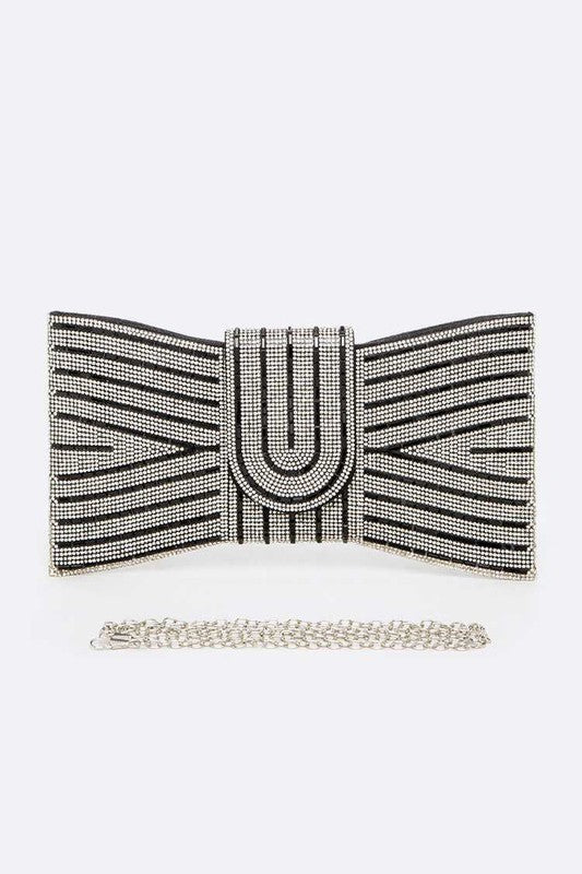 Rhinestone Bowtie Convertible Clutch - Body By J'ne