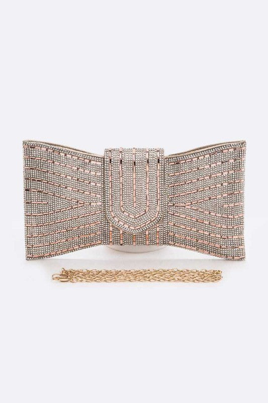 Rhinestone Bowtie Convertible Clutch - Body By J'ne