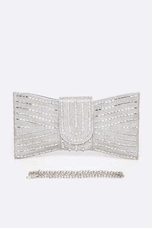 Rhinestone Bowtie Convertible Clutch - Body By J'ne