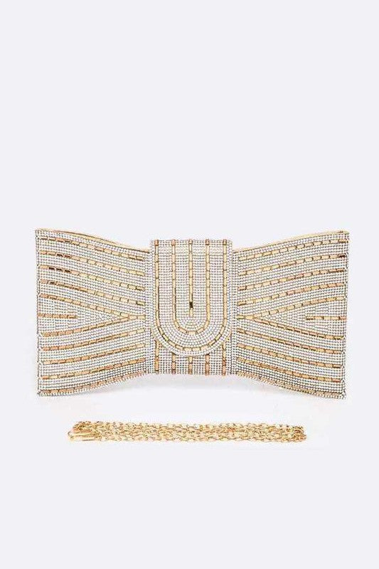 Rhinestone Bowtie Convertible Clutch - Body By J'ne