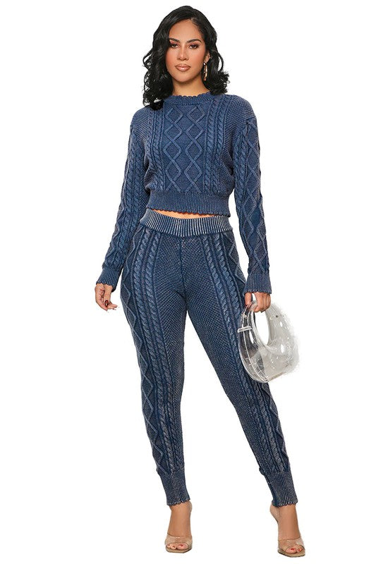 SHOWSTOPPER 2PC SWEATER PANTS SET - Body By J'ne