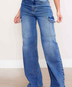 Pearl High-Rise Wide Leg Cargo Jeans