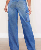 Pearl High-Rise Wide Leg Cargo Jeans