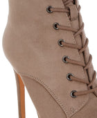 Agmati Lace Up Stiletto Boots