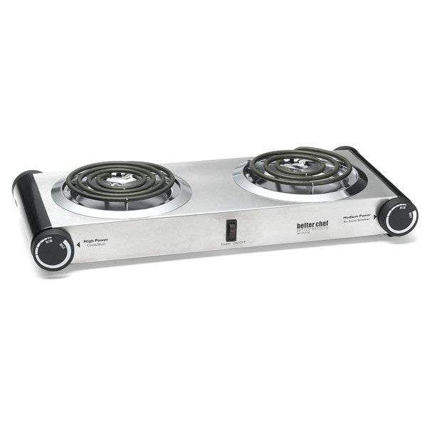 Electric Steel Buffet Double Burner