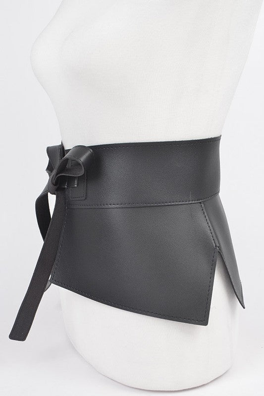 Iconic Faux Leather Skirt Tie Belt - Body By J'ne
