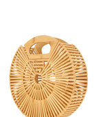 Natural Bamboo Ark Hand Round Clutch