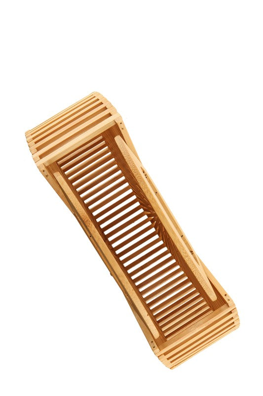 Natural Bamboo Ark Hand Round Clutch - Body By J'ne