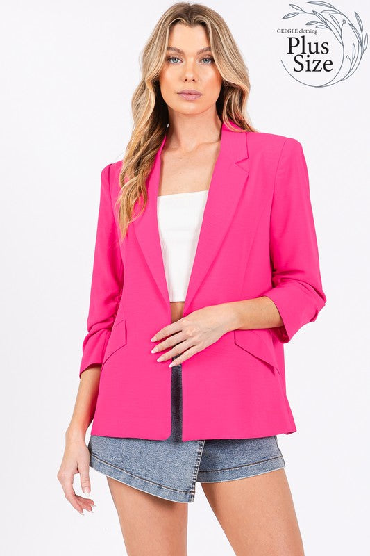 Classy Open-Front Casual Blazer