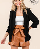 Classy Open-Front Casual Blazer