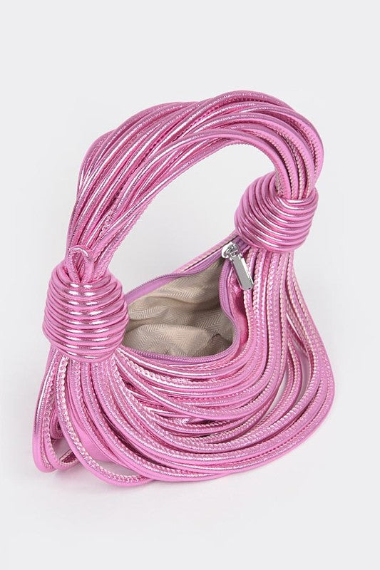 Metallic Zillion String Shoulder Clutch Bag - Body By J'ne