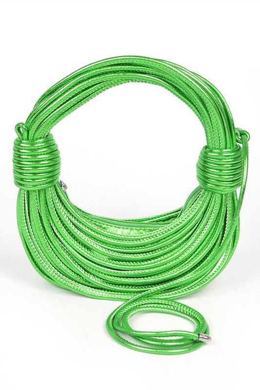 Metallic Zillion String Shoulder Clutch Bag - Body By J'ne