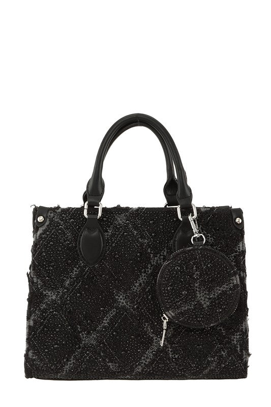 Rhinestone and Crossbody Bag