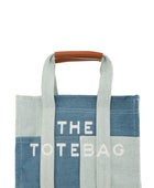 The Medium Denim Crossbody Tote Bag