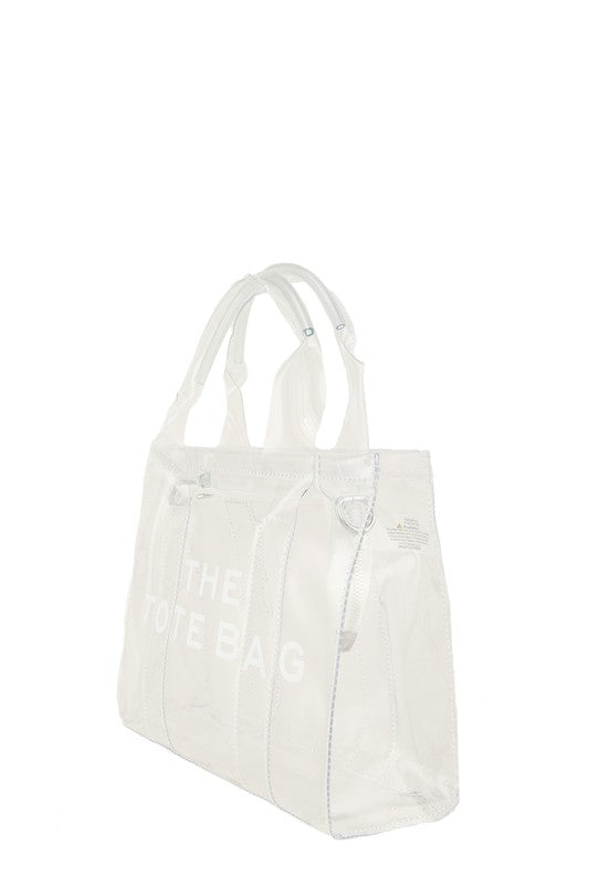 Transparent Clear Crossbody Tote Bag - Body By J'ne