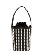 Rhinestone Cylinder Shaped Bucket bag