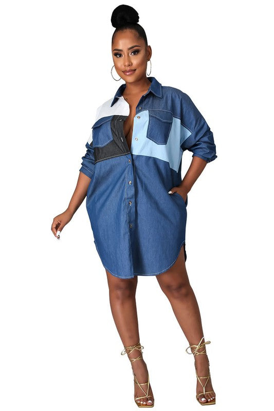 ALL GOOD SHIRT DRESS - Body By J'ne