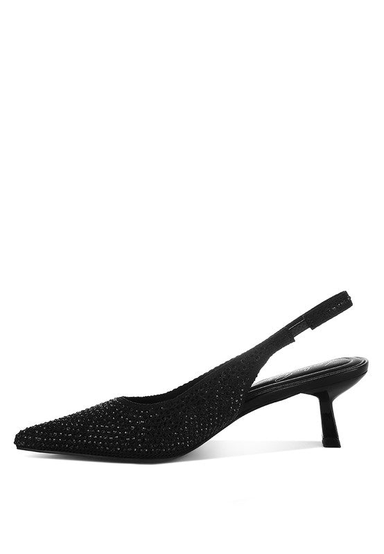 Julep Flyknit Rhinestone Slingback Sandals - Body By J'ne