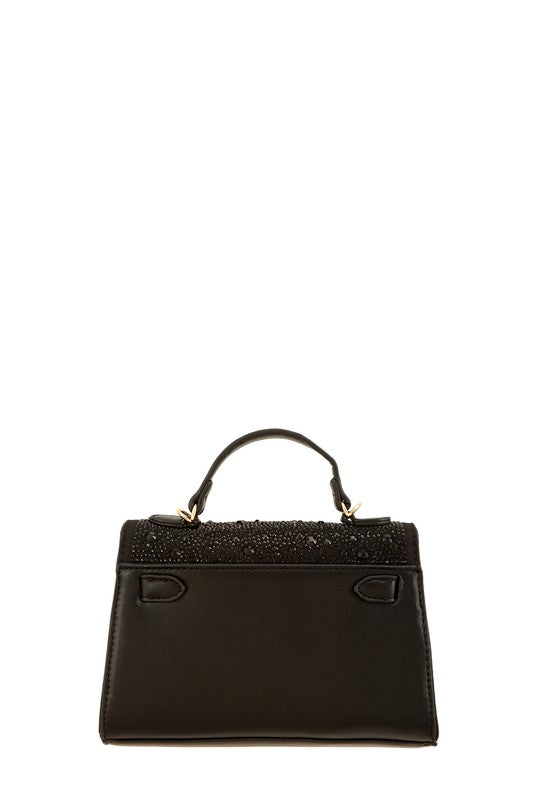 Rhinestone Square Cross Bag - Body By J'ne