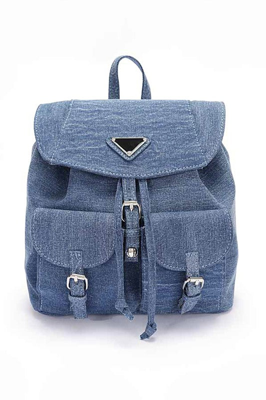 Denim Fashion Backpack - Body By J'ne