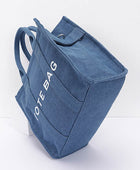 Denim Convertible Small Tote Bag