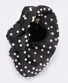 Pearl Studs Top Handle Soft Clutch