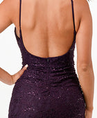 OPEN BACK LACE MERMAID DRESS