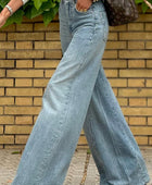 Wide Leg Jeans with Pockets