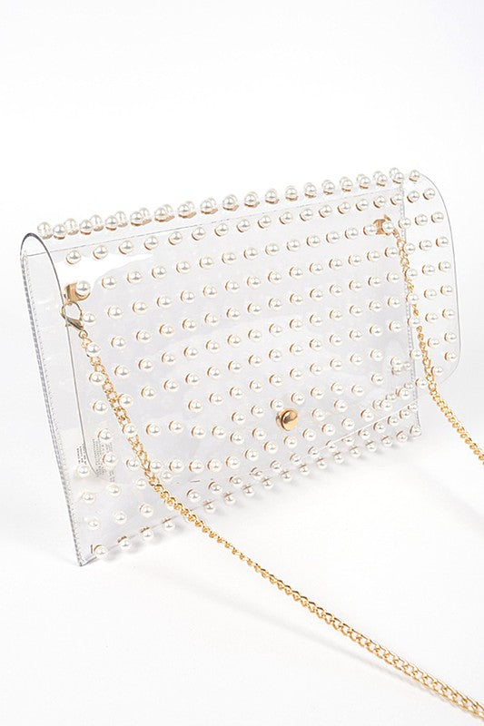 Pearl Studs Convertible Envelope Stadium Bag - Body By J'ne