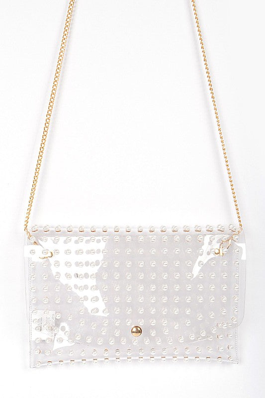 Pearl Studs Convertible Envelope Stadium Bag - Body By J'ne
