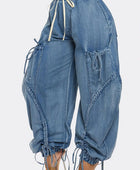 CHRISTA HAREM STYLE DENIM PANTS