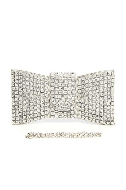 Rhinestone Bowtie Iconic Clutch Bag - Body By J'ne