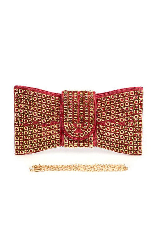 Rhinestone Bowtie Iconic Clutch Bag