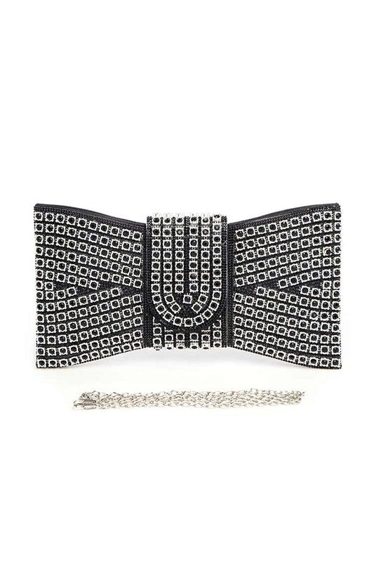 Rhinestone Bowtie Iconic Clutch Bag - Body By J'ne