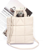 Quilted Soft Puffer Top Handle Swing Bag