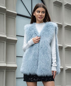 Long Fax Fur Cardigan