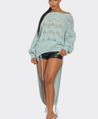 Oversized Knit Asymmetrical Sweater