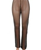 Rhinestone Mesh Pants