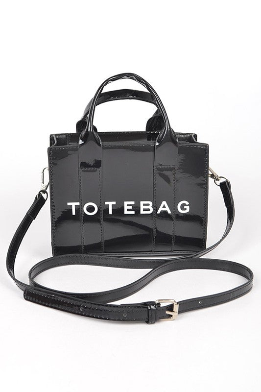 Metallic Mirror Small Tote Bag - Body By J'ne