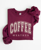 Coffee Weather Graphic Fleece Sweatshirts