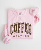 Coffee Weather Graphic Fleece Sweatshirts