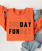 Sunday Funday Graphic Fleece Sweatshirts