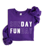 Sunday Funday Graphic Fleece Sweatshirts