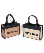 Faux Straw Fashion Tote Bag