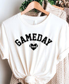 Game Day Football Heart Graphic Tee