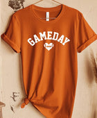 Game Day Football Heart Graphic Tee