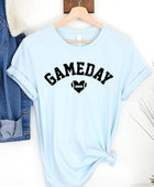 Game Day Football Heart Graphic Tee